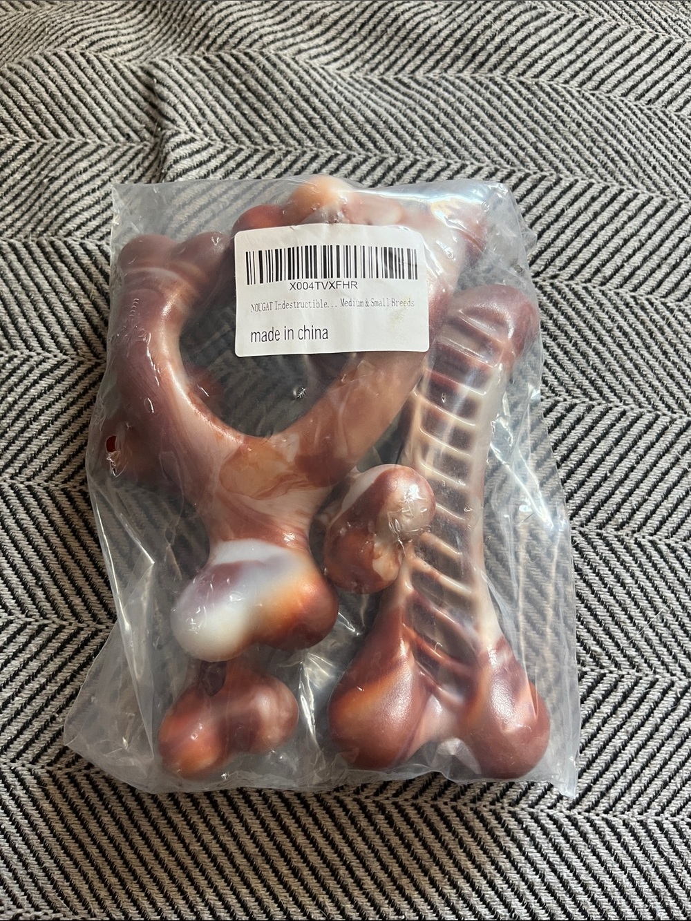 NEW Dog chew Toys 3 Pack Dog Toys for Aggressive Chewers, bacon smell.